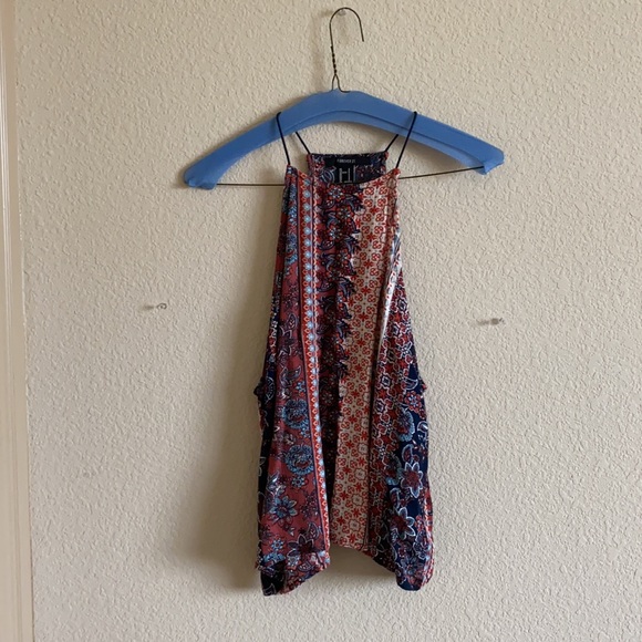 Forever 21 multi print, airy tank top - Picture 2 of 5